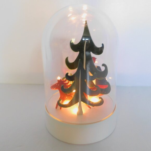 Ikea STRALA LED Christmas decorative table lamp, dome forest 7" Winter Light - Picture 11 of 11